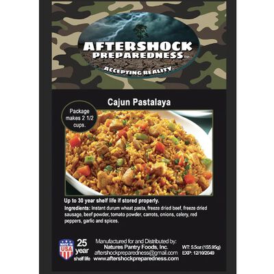 Cajun Pastalaya | 1 Pouch | Aftershock Preparedness